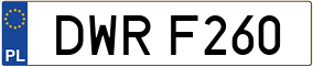 Truck License Plate